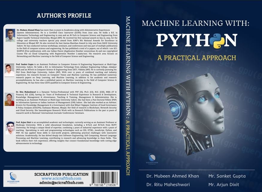 MACHINE LEARNING WITH PYTHON : A PRACTICAL APPROACH