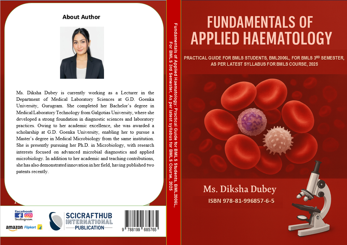 Fundamentals of Applied Haematology:  PRACTICAL GUIDE FOR BMLS STUDENTS, BML2006L, FOR BMLS 3RD SEMESTER,  AS PER LATEST SYLLABUS FOR BMLS COURSE, 2025