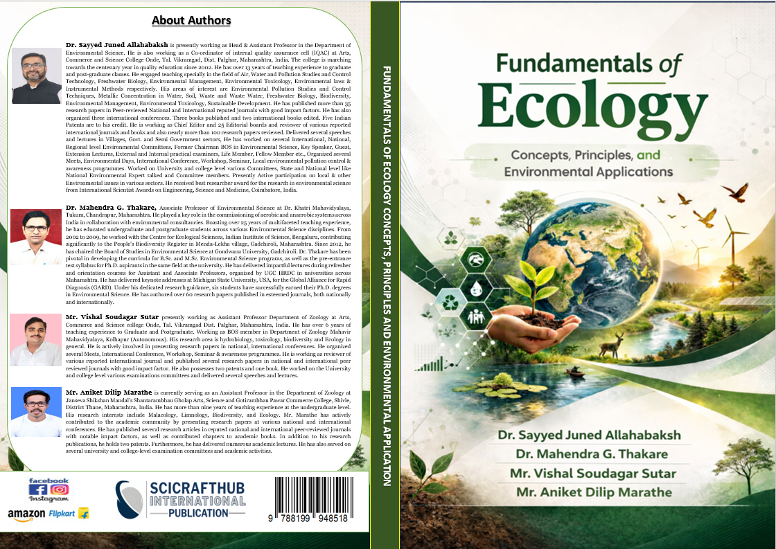 FUNDAMENTALS OF ECOLOGY CONCEPTS, PRINCIPLES AND ENVIRONMENTAL APPLICATION